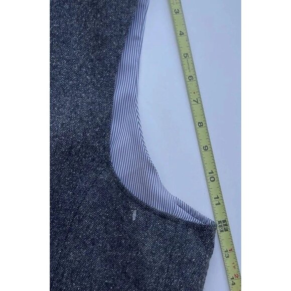 John Varvatos USA Black Gray Button Up Classic Suit Vest Men's Sz L - Picture 6 of 16